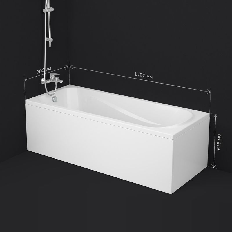 Акриловая ванна AM.PM Sense New W76A-170-070W-A 170×70