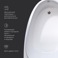 Акриловая ванна AM.PM Like W80A-170L110W-A 170×110 L ассиметричная — 6