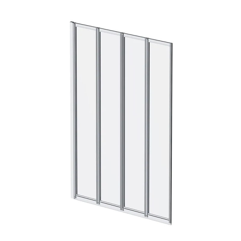 Шторка на ванну AM.PM Like 100×140 поворотно-складная / W80BS-100-140CT хром + прозрачное стекло