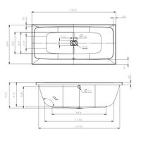 Акриловая ванна AM.PM Func W84A-150-070W-A 150×70 — 10
