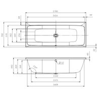 Акриловая ванна AM.PM Func W84A-170-070W-A 170×70 — 10