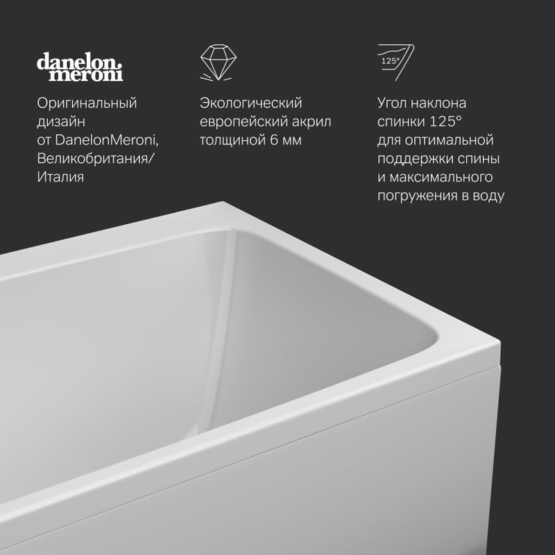 Акриловая ванна AM.PM Func W84A-170-075W-A 170×75