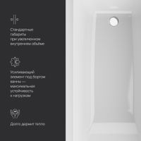 Акриловая ванна AM.PM Gem W93A-160-070W-A 160×70 — 6