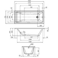 Акриловая ванна AM.PM Gem W93A-160-070W-A 160×70 — 10