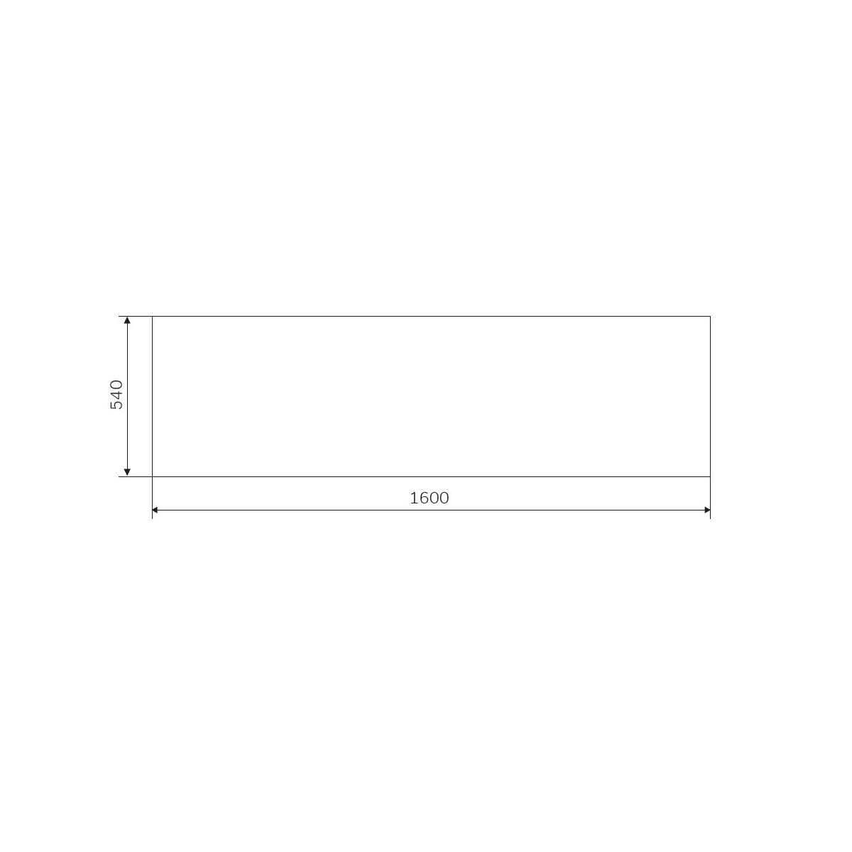 W93A-160-070W-P Gem, панель фронтальная 160x70