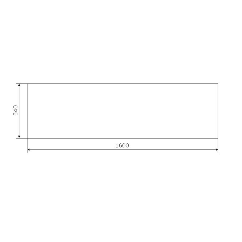 Экран для ванны фронтальный AM.PM Gem 160×70 / W93A-160-070W-P