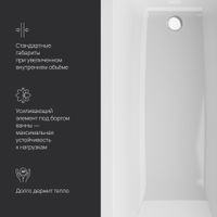 Акриловая ванна AM.PM Gem W93A-170-070W-A 170×70 — 6