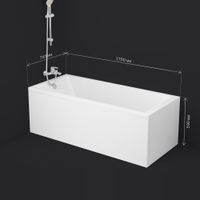 Акриловая ванна AM.PM Gem W93A-170-075W-A 170×75 — 8