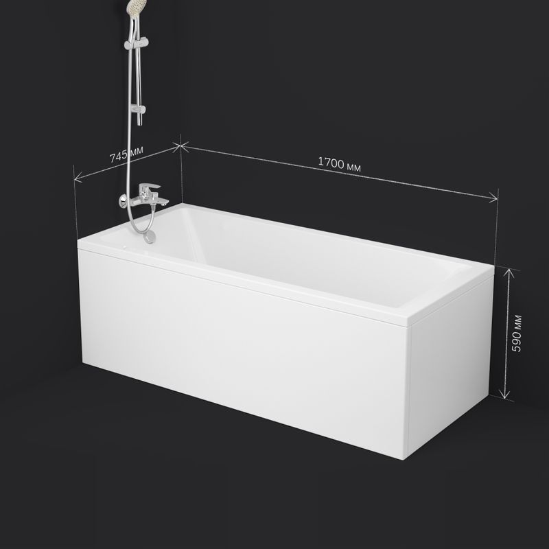 Акриловая ванна AM.PM Gem W93A-170-075W-A 170×75