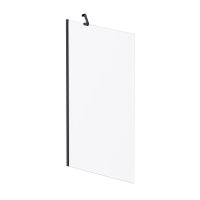 Шторка на ванну AM.PM Gem 80×140 неподвижная / W90BS-080-140BM черный + матовое стекло — 1