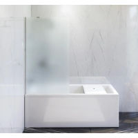 Шторка на ванну AM.PM Gem 80×140 неподвижная / W90BS-080-140CM хром + матовое стекло — 5