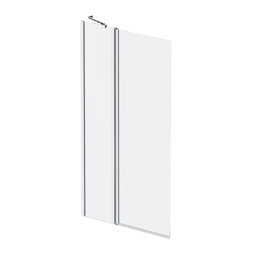 Шторка на ванну AM.PM Gem 80×140 поворотная с неподвижным элементом / W90BS-D3W5-140CT хром + прозрачное стекло