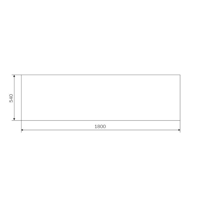 Экран для ванны фронтальный AM.PM Gem 180×70/80 / W93A-180-070W-P