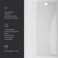 Акриловая ванна AM.PM Gem W93A-180-080W-A 180×80 — 6