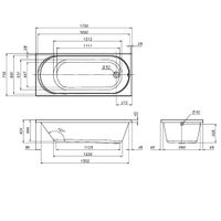 Акриловая ванна AM.PM X-Joy W94A-170-075W-A 170×75 — 10
