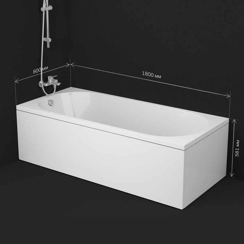 Акриловая ванна AM.PM X-Joy W94A-180-080W-A 180×80