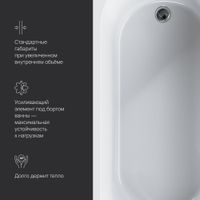 Акриловая ванна AM.PM X-Joy W94A-180-080W-A 180×80 — 6