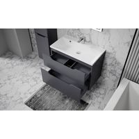 Тумба под раковину Raval Wector 100 подвесная Wct.01.100/P/A/MD антрацит — 3