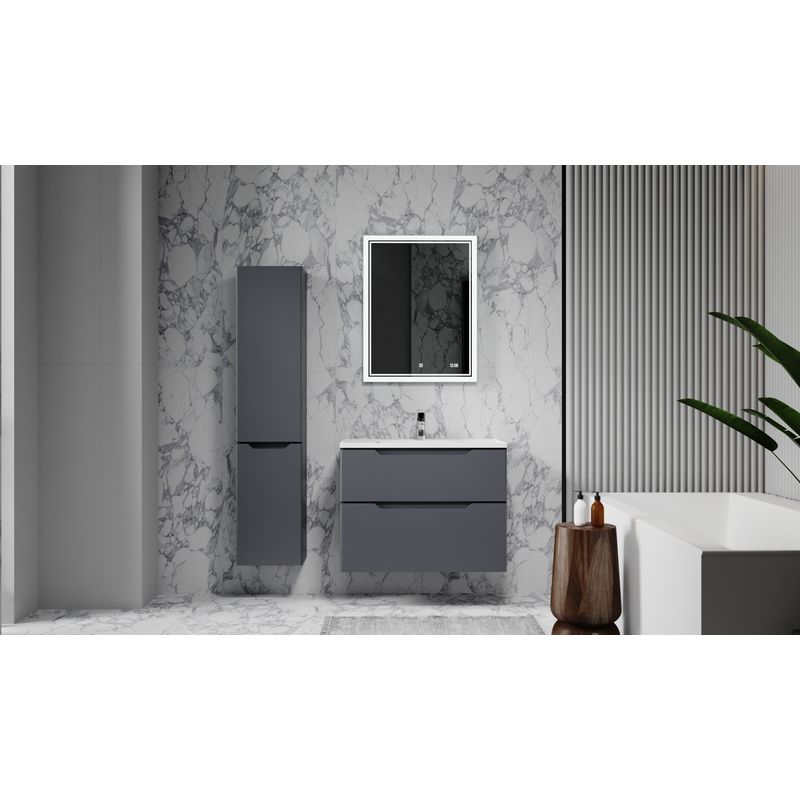 Тумба под раковину Raval Wector 100 подвесная Wct.01.100/P/A/MD антрацит