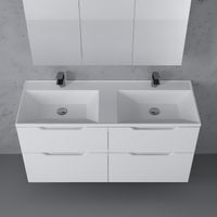 Тумба под раковину Raval Wector 120 подвесная Wct.01.120/P/W/MD белая — 4