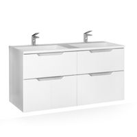 Тумба под раковину Raval Wector 120 подвесная Wct.01.120/P/W/MD белая — 1