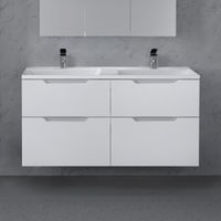 Тумба под раковину Raval Wector 120 подвесная Wct.01.120/P/W/MD белая — 2