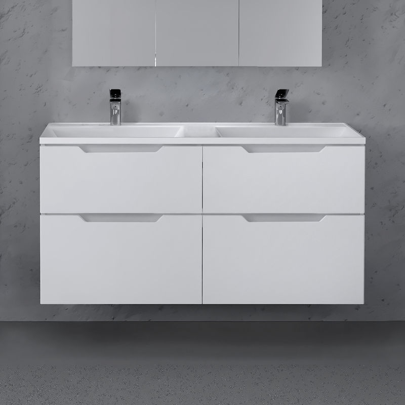 Тумба под раковину Raval Wector 120 подвесная Wct.01.120/P/W/MD белая