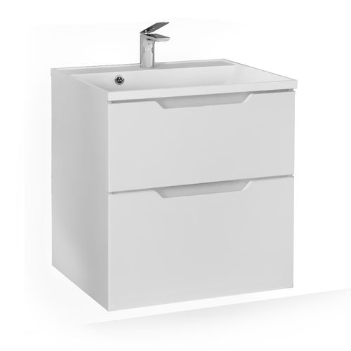 Тумба под раковину Raval Wector 60 подвесная Wct.01.60/P/W/MD белая