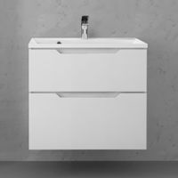 Тумба под раковину Raval Wector 60 подвесная Wct.01.60/P/W/MD белая — 2