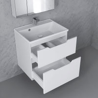 Тумба под раковину Raval Wector 60 подвесная Wct.01.60/P/W/MD белая — 4