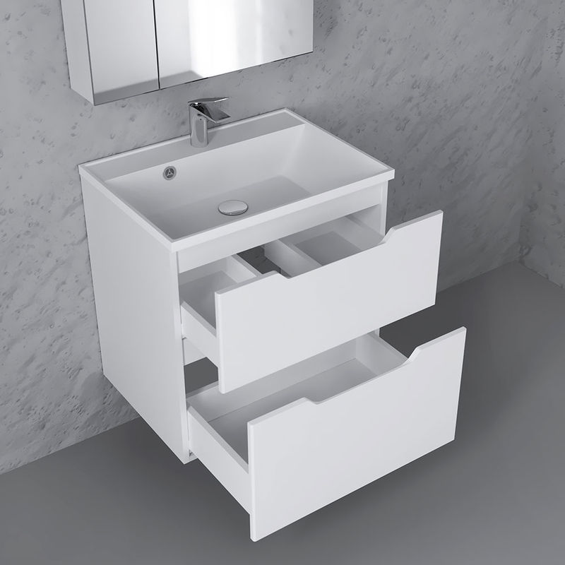 Тумба под раковину Raval Wector 60 подвесная Wct.01.60/P/W/MD белая