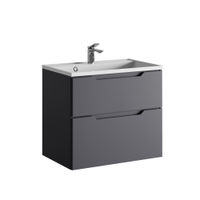 Тумба под раковину Raval Wector 70 подвесная Wct.01.70/P/A/MD антрацит — 1