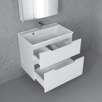 Тумба под раковину Raval Wector 70 подвесная Wct.01.70/P/W/MD белая — 5