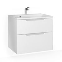 Тумба под раковину Raval Wector 70 подвесная Wct.01.70/P/W/MD белая — 1