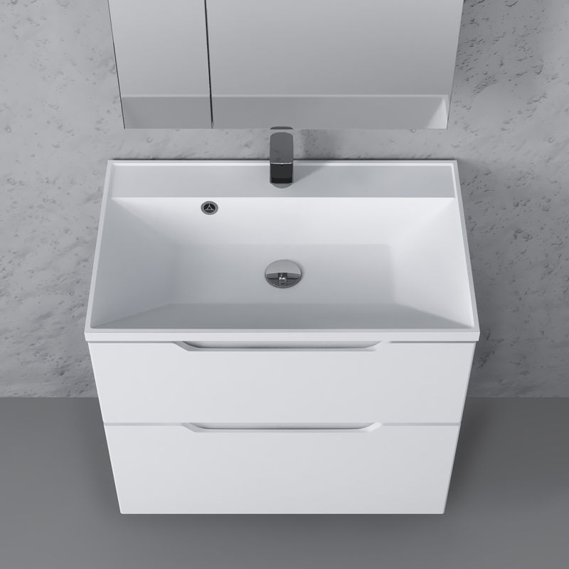 Тумба под раковину Raval Wector 70 подвесная Wct.01.70/P/W/MD белая