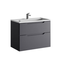Тумба под раковину Raval Wector 80 подвесная Wct.01.80/P/A/MD антрацит — 1