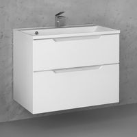 Тумба под раковину Raval Wector 80 подвесная Wct.01.80/P/W/MD белая — 3