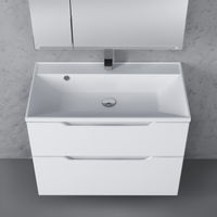 Тумба под раковину Raval Wector 80 подвесная Wct.01.80/P/W/MD белая — 5