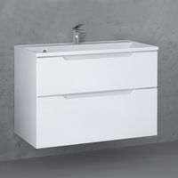 Тумба под раковину Raval Wector 90 подвесная Wct.01.90/P/W/MD белая — 3