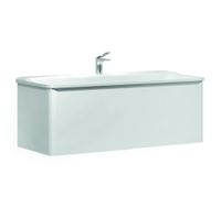 Тумба под раковину Raval Welto 100 подвесная Wel.01.100/P/W/RL белая — 1