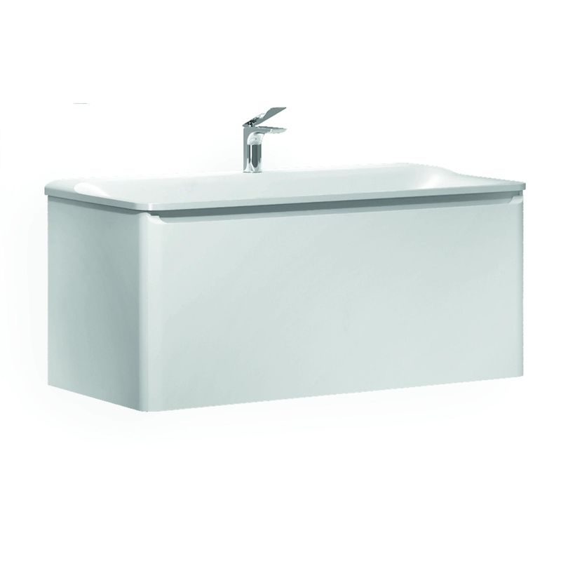 Тумба под раковину Raval Welto 80 подвесная Wel.01.80/P/W/RL белая