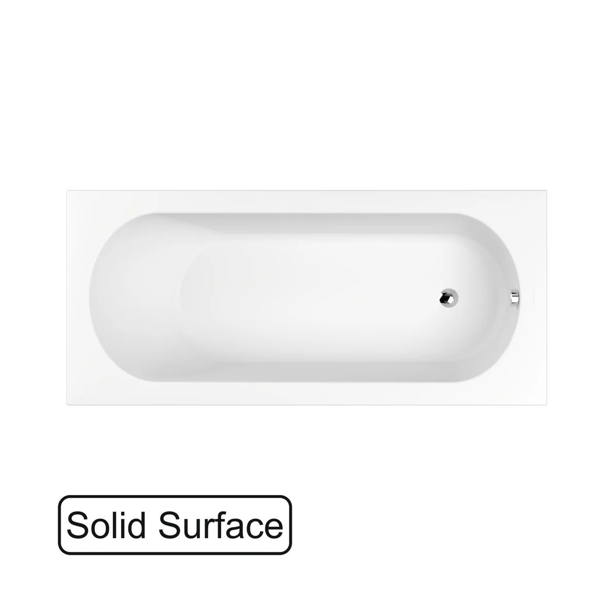Ванна WHITECROSS Jane 175x80 (белый мат) иск. камень