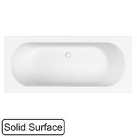 Ванна из искусственного камня WHITECROSS Gin Duo 180x80 solid surface / 0225.180080.200 белый матовый — 1