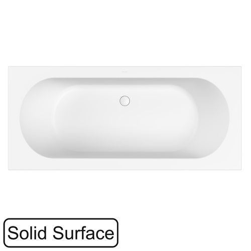 Ванна из искусственного камня WHITECROSS Gin Duo 180x80 solid surface / 0225.180080.200 белый матовый