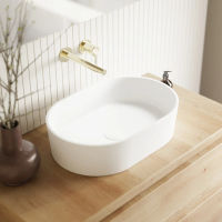 Раковина WHITECROSS Emerald 55x37 иск. камень solid surface / 0704.055037.200 белый матовый — 2