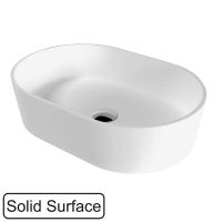 Раковина WHITECROSS Emerald 55x37 иск. камень solid surface / 0704.055037.200 белый матовый — 1