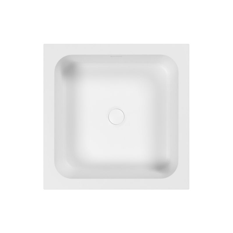 Раковина WHITECROSS Meloris 45x45 иск. камень solid surface / 0745.045045.200 белый матовый