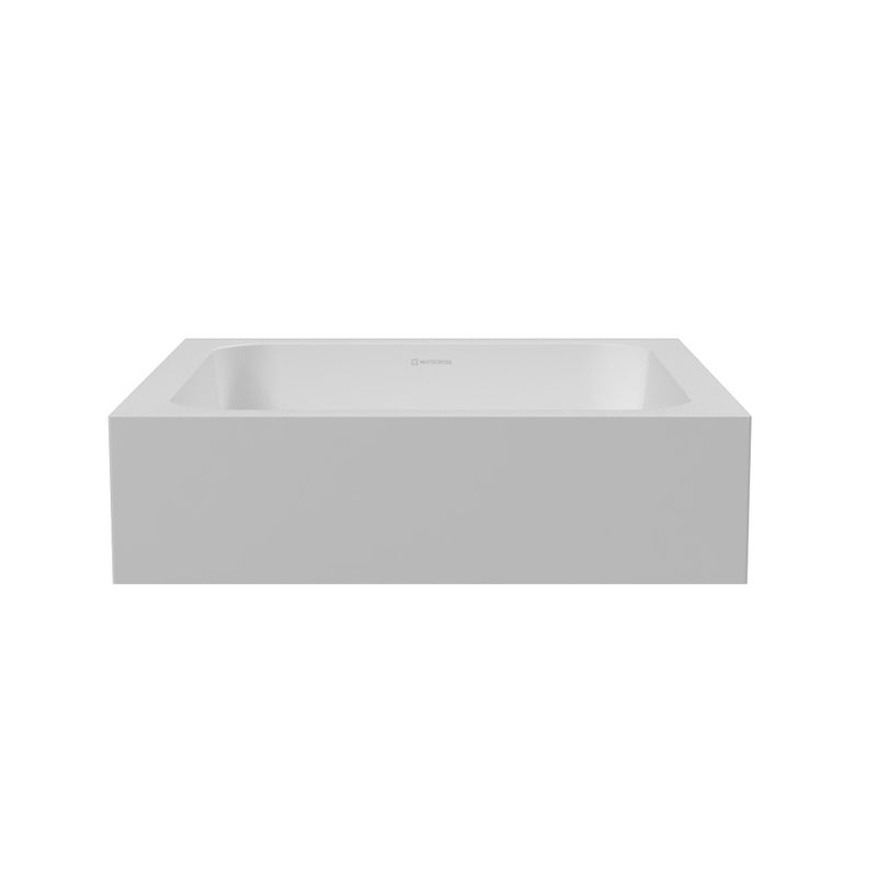 Раковина WHITECROSS Meloris 45x45 иск. камень solid surface / 0745.045045.200 белый матовый
