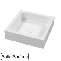 Раковина WHITECROSS Meloris 45x45 иск. камень solid surface / 0745.045045.200 белый матовый — 1