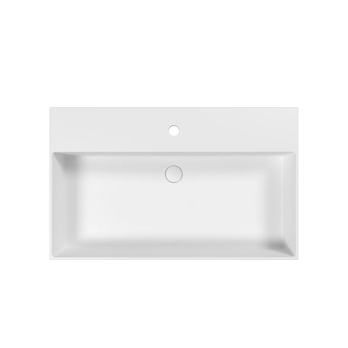 Умывальник WHITECROSS Lois 80x49 (белый мат) иск. камень